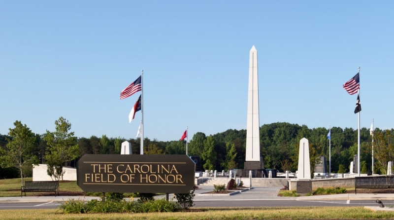 Image of the Carolina Field of Honor at Triad Park.